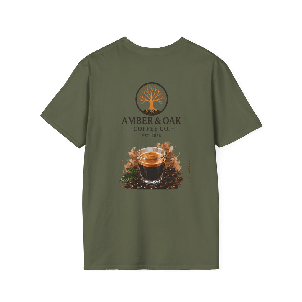 T-Shirt — Amber & Oak Coffee Co. Logo Tee