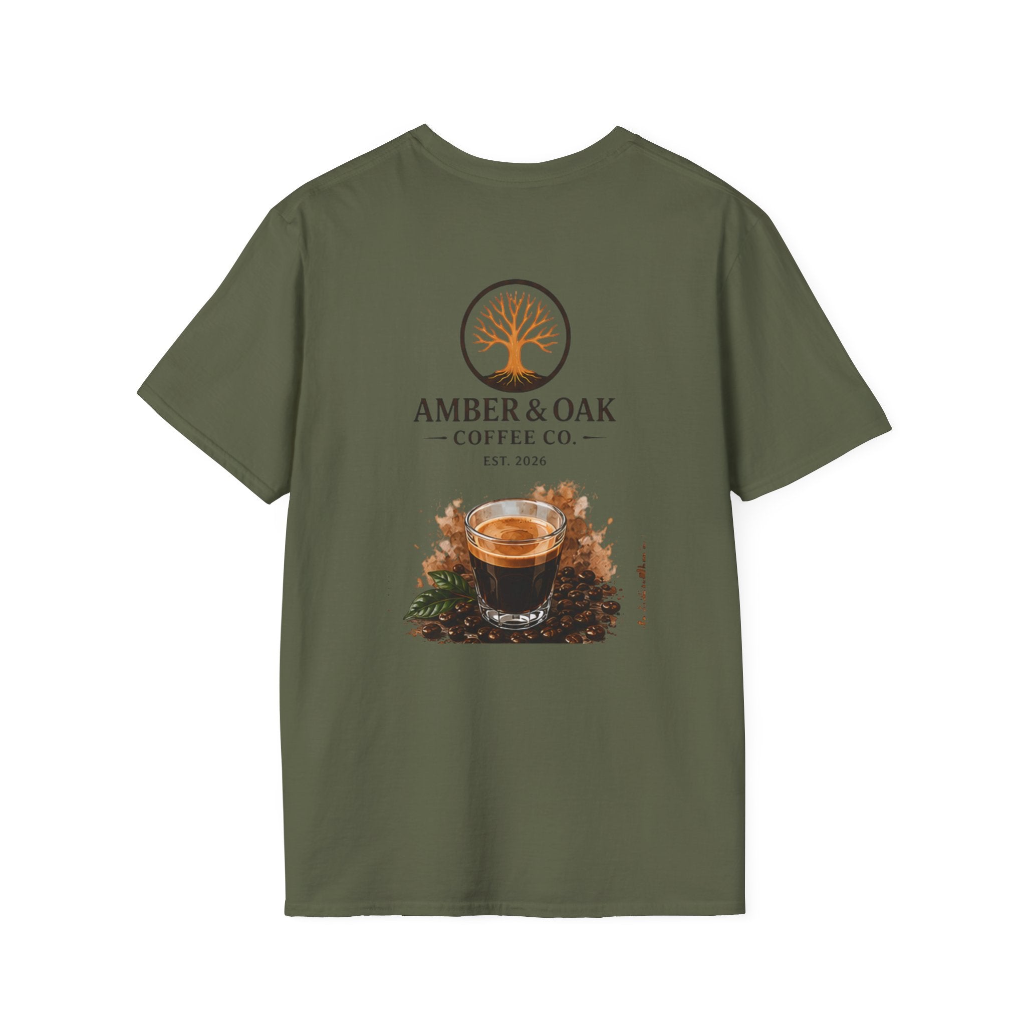 T-Shirt — Amber & Oak Coffee Co. Logo Tee