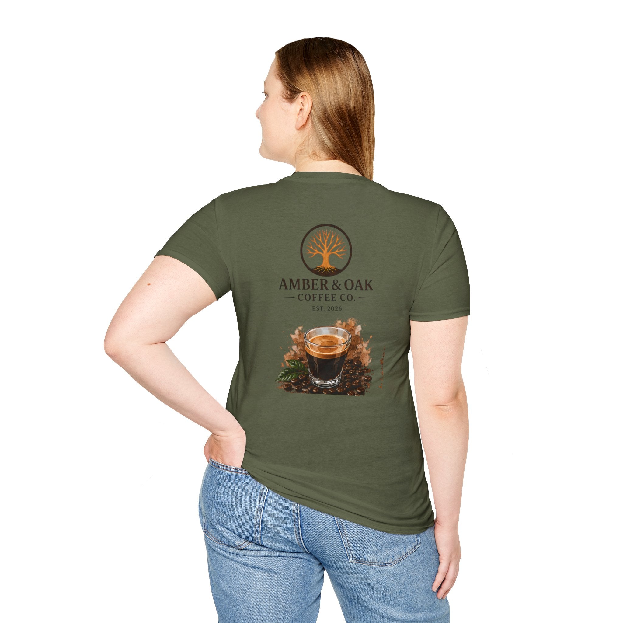 T-Shirt — Amber & Oak Coffee Co. Logo Tee