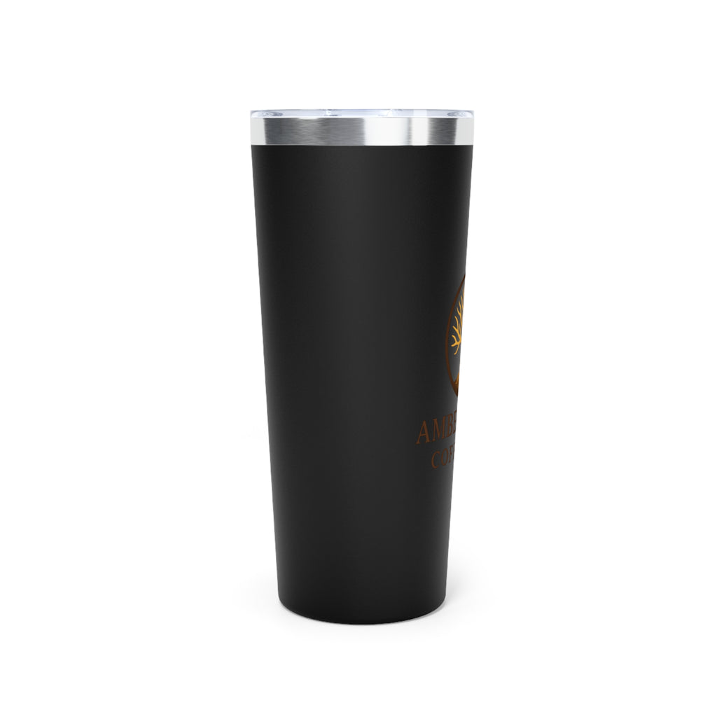 Amber & Oak Coffee Co. 22oz Insulated Tumbler – Copper Logo Travel Mug