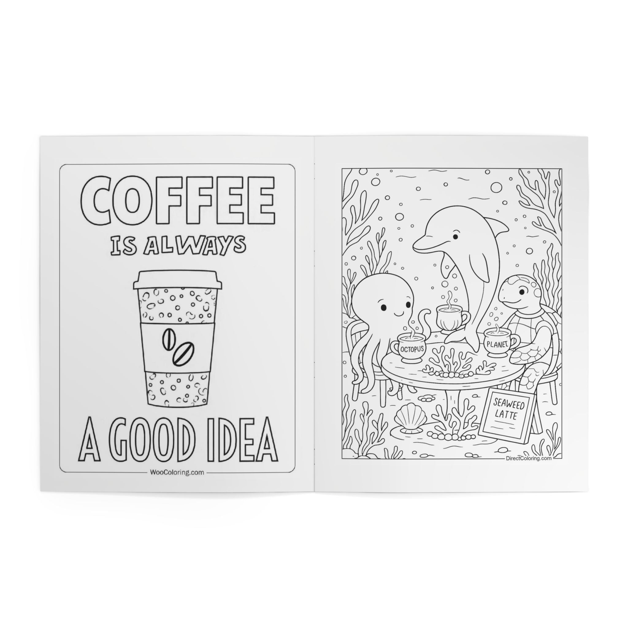 Kids Coloring Book — Amber & Oak Coffee Co. Branded Activity Book