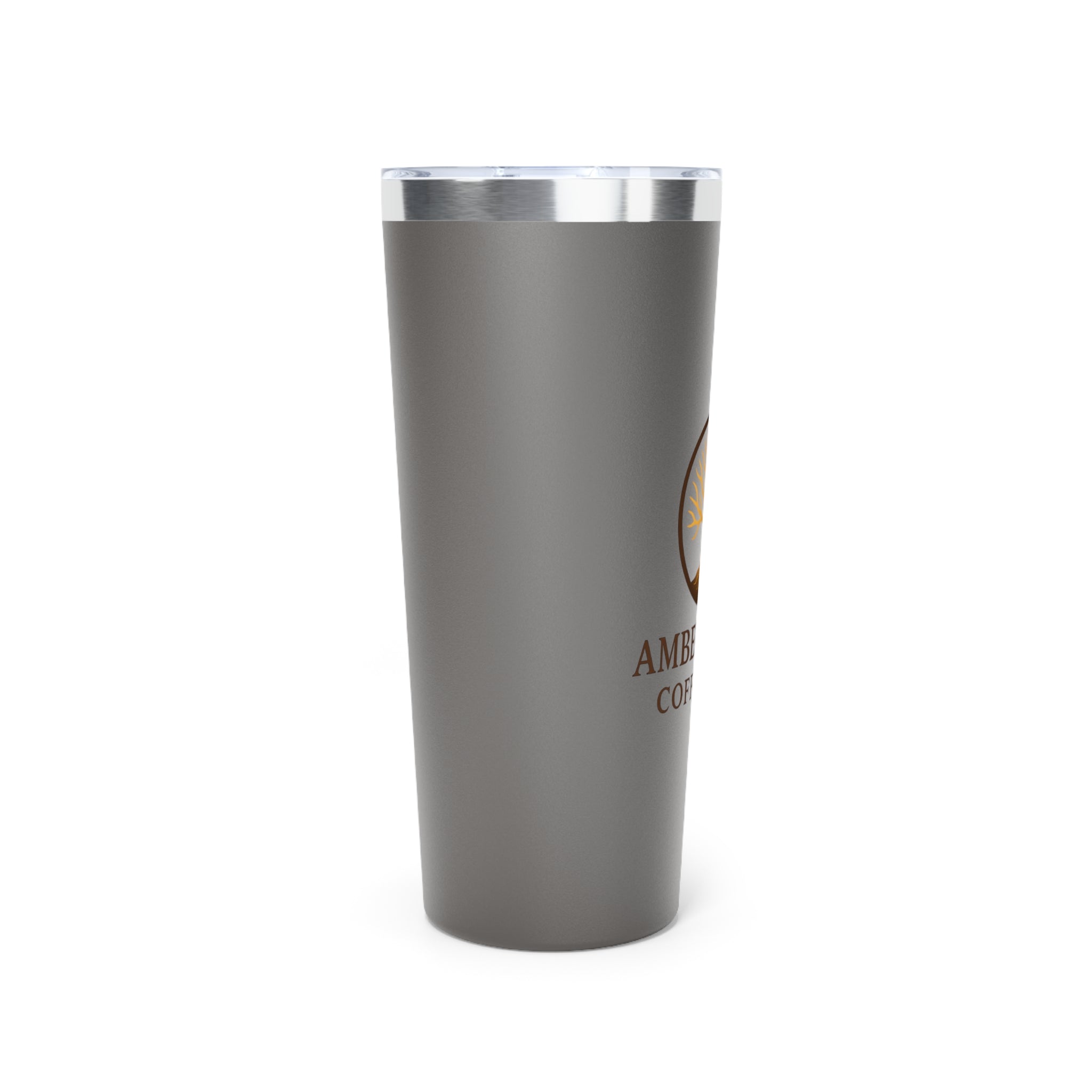 Amber & Oak Coffee Co. 22oz Insulated Tumbler – Copper Logo Travel Mug