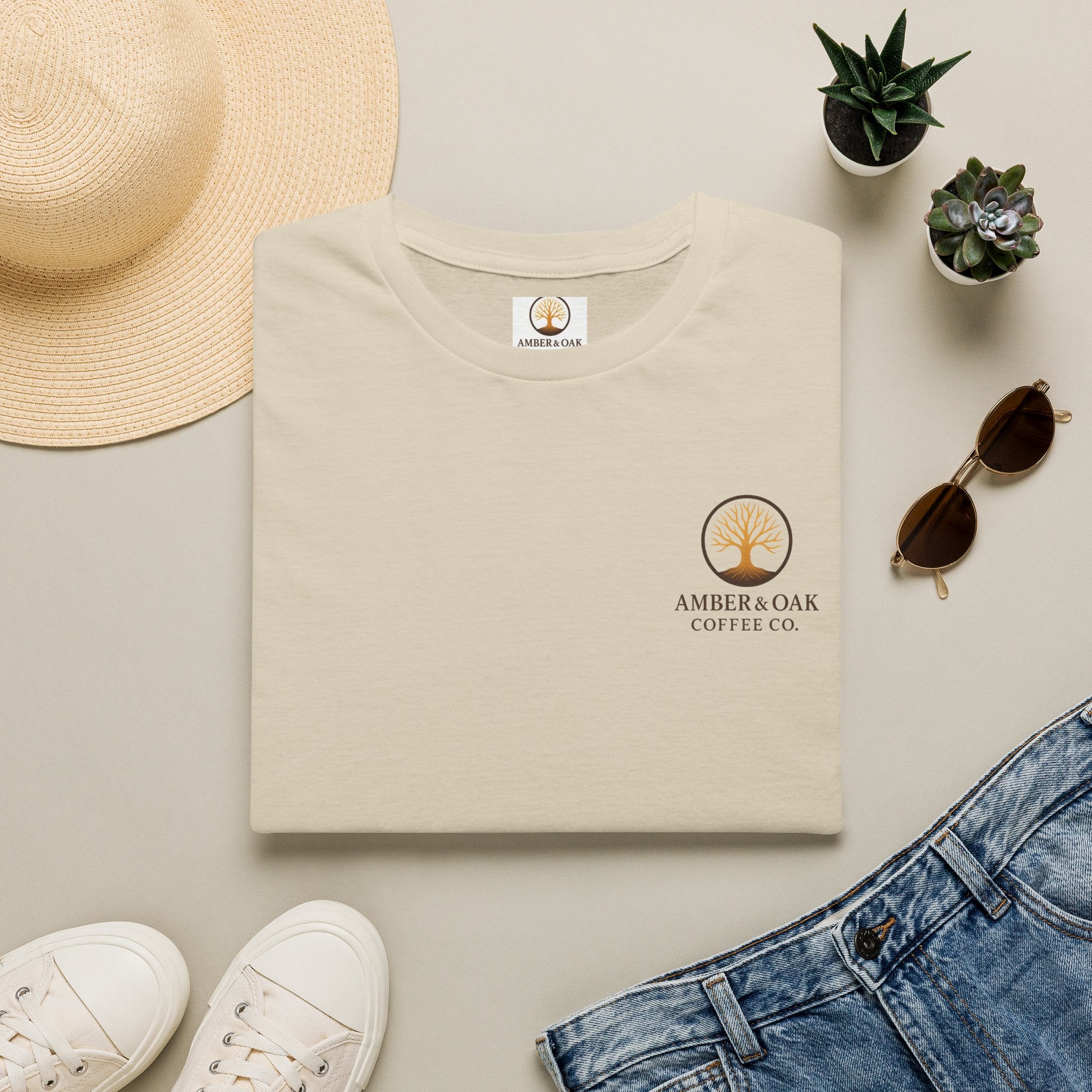 T-Shirt — Amber & Oak Coffee Co. Logo Tee
