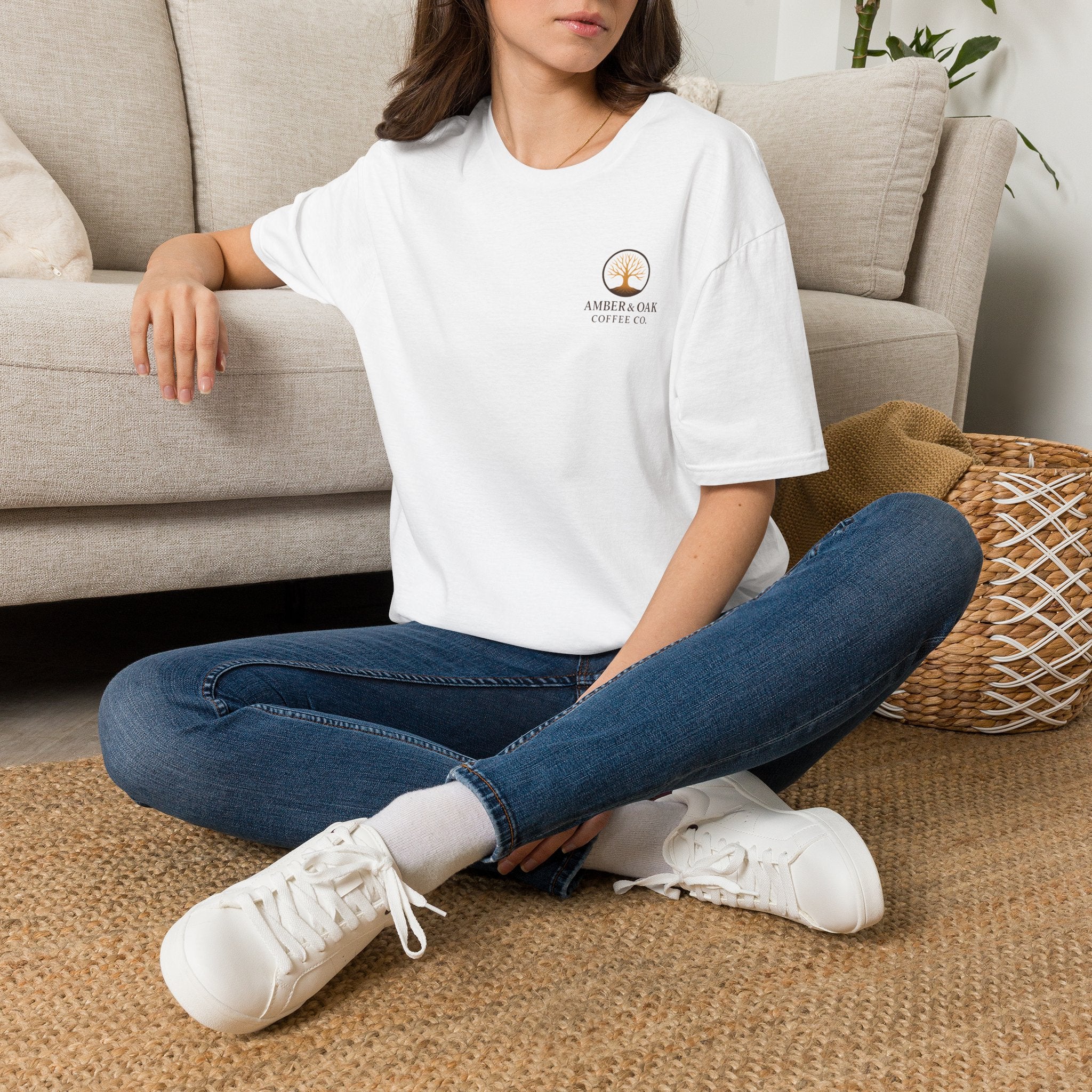 T-Shirt — Amber & Oak Coffee Co. Logo Tee