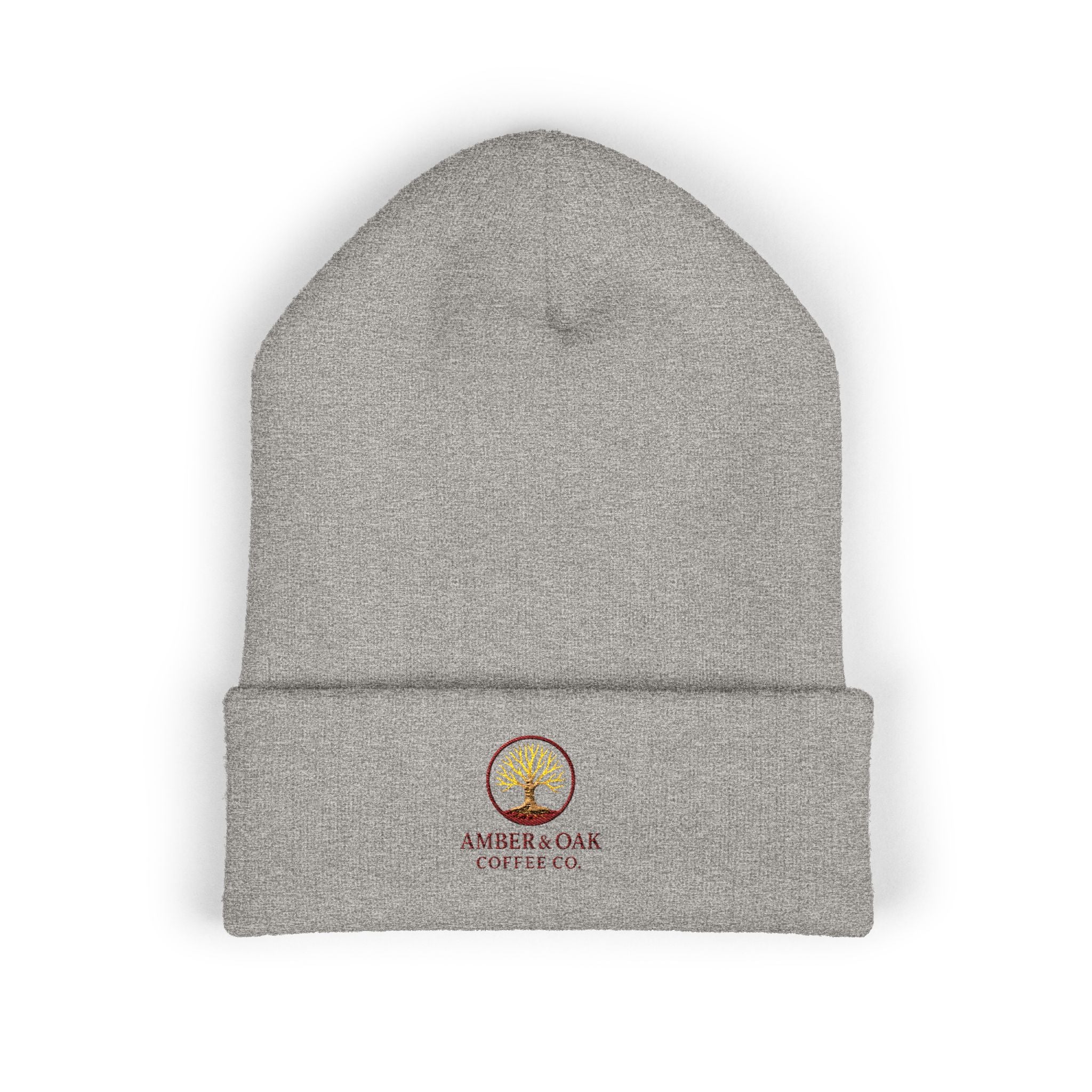Embroidered Amber & Oak Coffee Co. Classic Cuffed Beanie