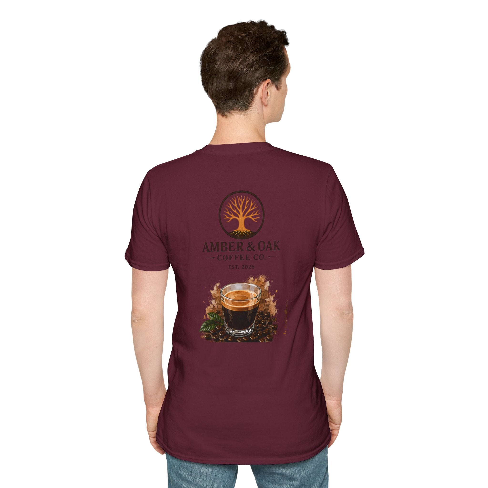 T-Shirt — Amber & Oak Coffee Co. Logo Tee