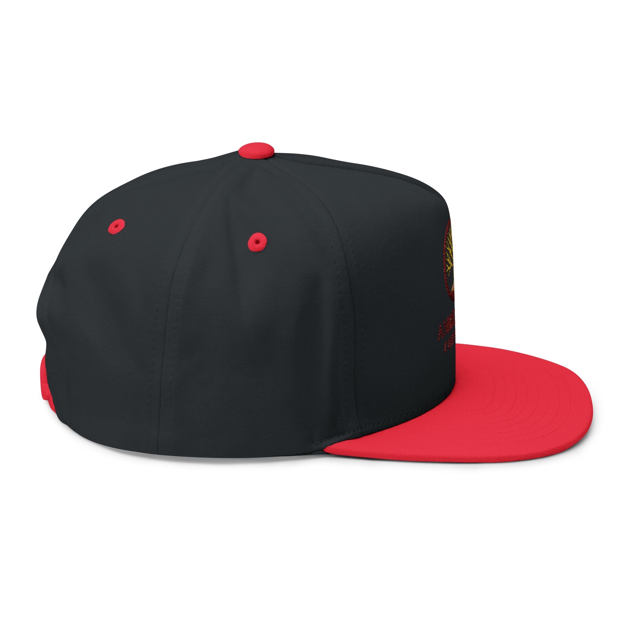 Embroidered Flat Bill Cap — Amber & Oak Coffee Co. Logo