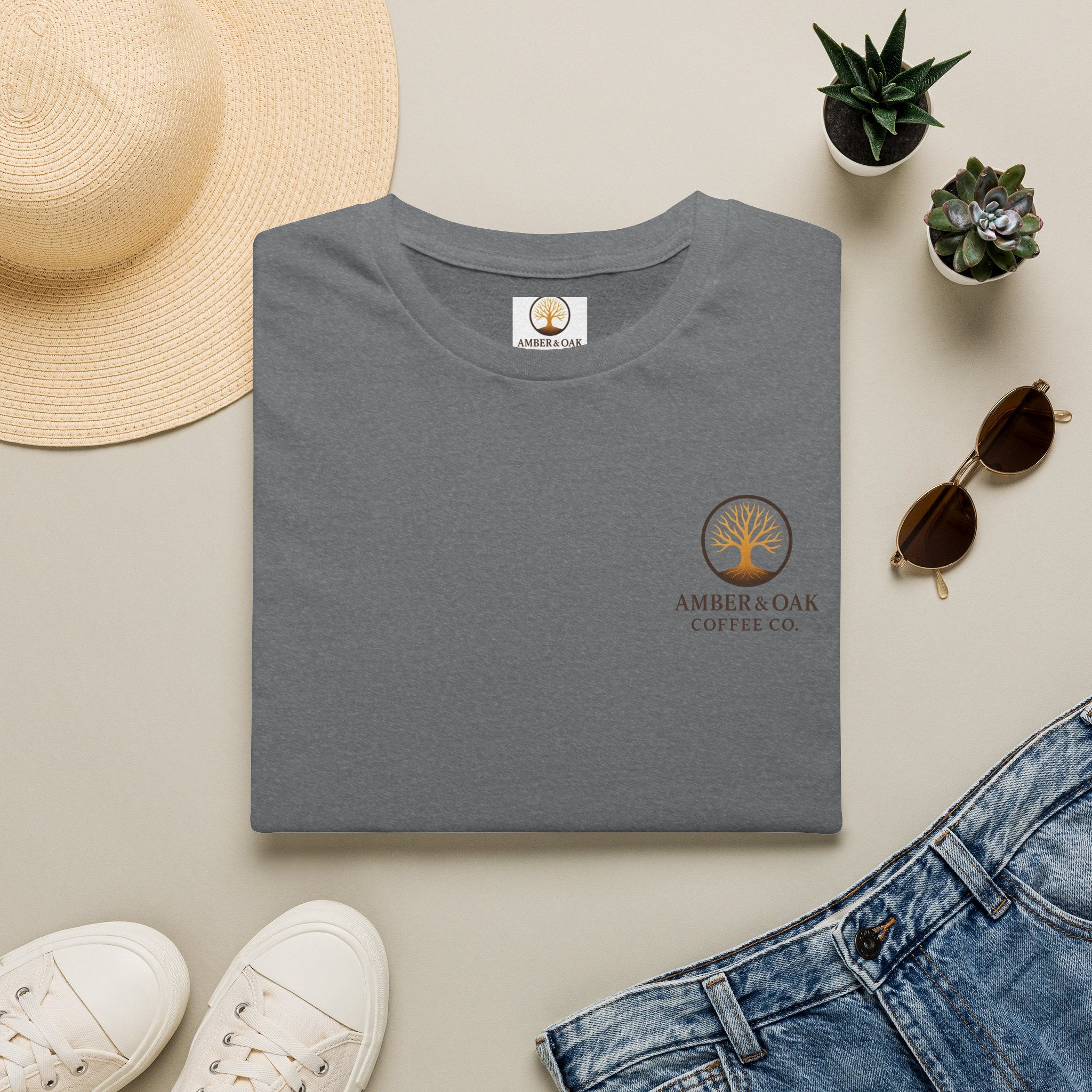 T-Shirt — Amber & Oak Coffee Co. Logo Tee
