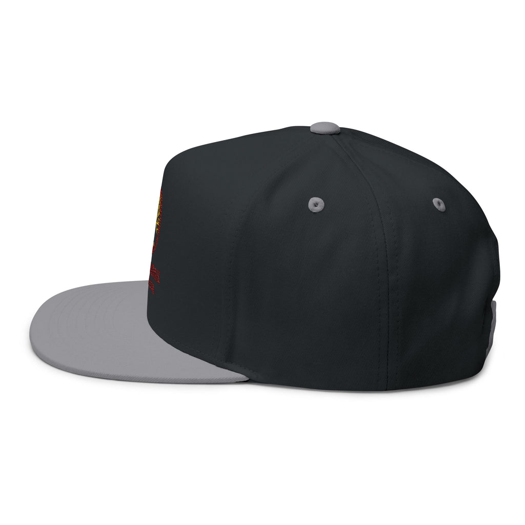 Embroidered Flat Bill Cap — Amber & Oak Coffee Co. Logo
