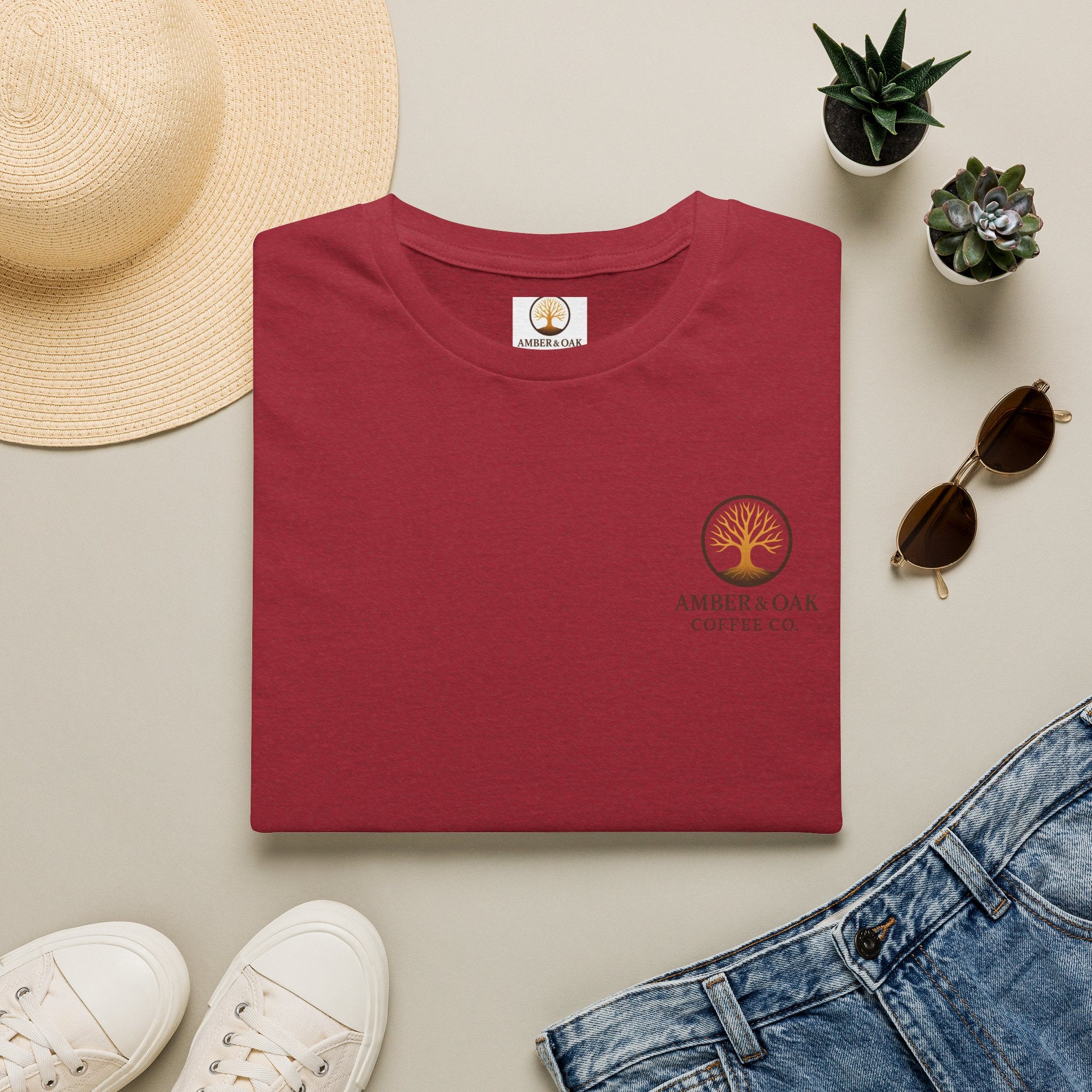 T-Shirt — Amber & Oak Coffee Co. Logo Tee