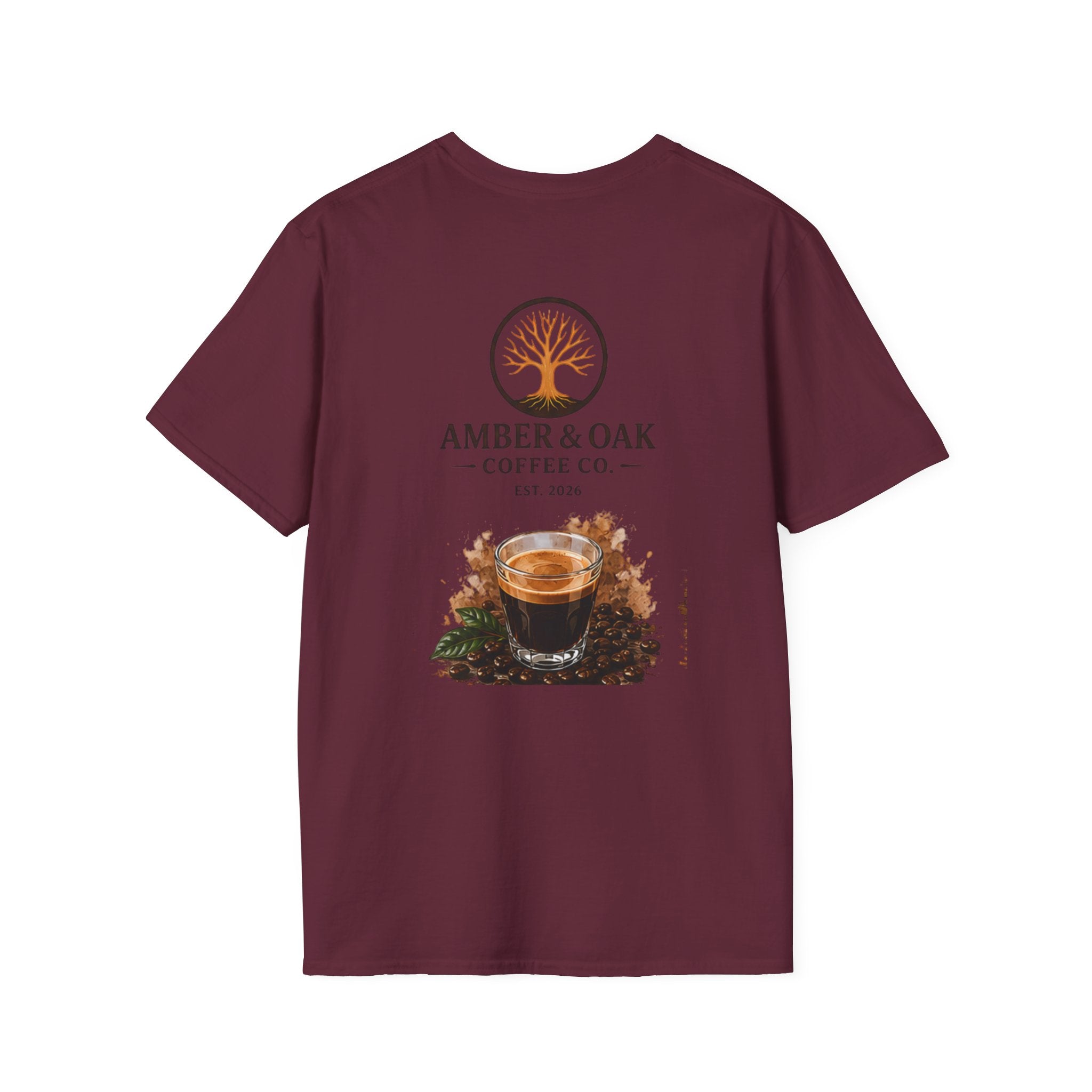 T-Shirt — Amber & Oak Coffee Co. Logo Tee