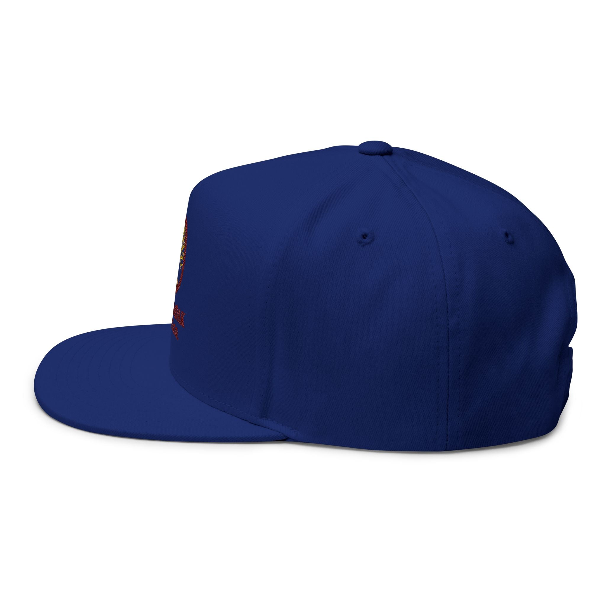 Embroidered Flat Bill Cap — Amber & Oak Coffee Co. Logo