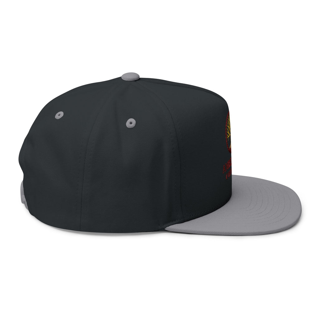 Embroidered Flat Bill Cap — Amber & Oak Coffee Co. Logo