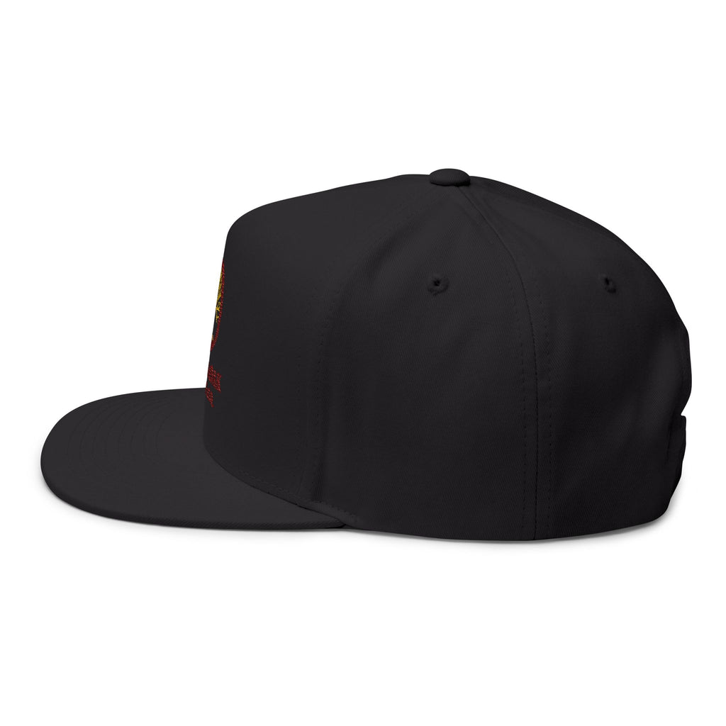Embroidered Flat Bill Cap — Amber & Oak Coffee Co. Logo