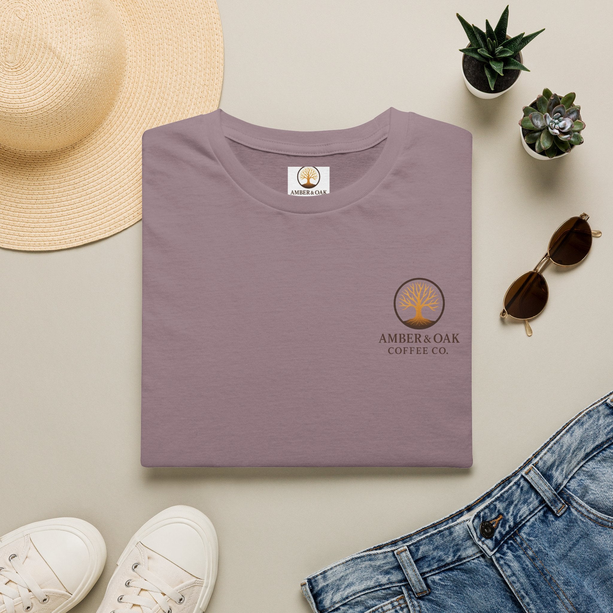 T-Shirt — Amber & Oak Coffee Co. Logo Tee