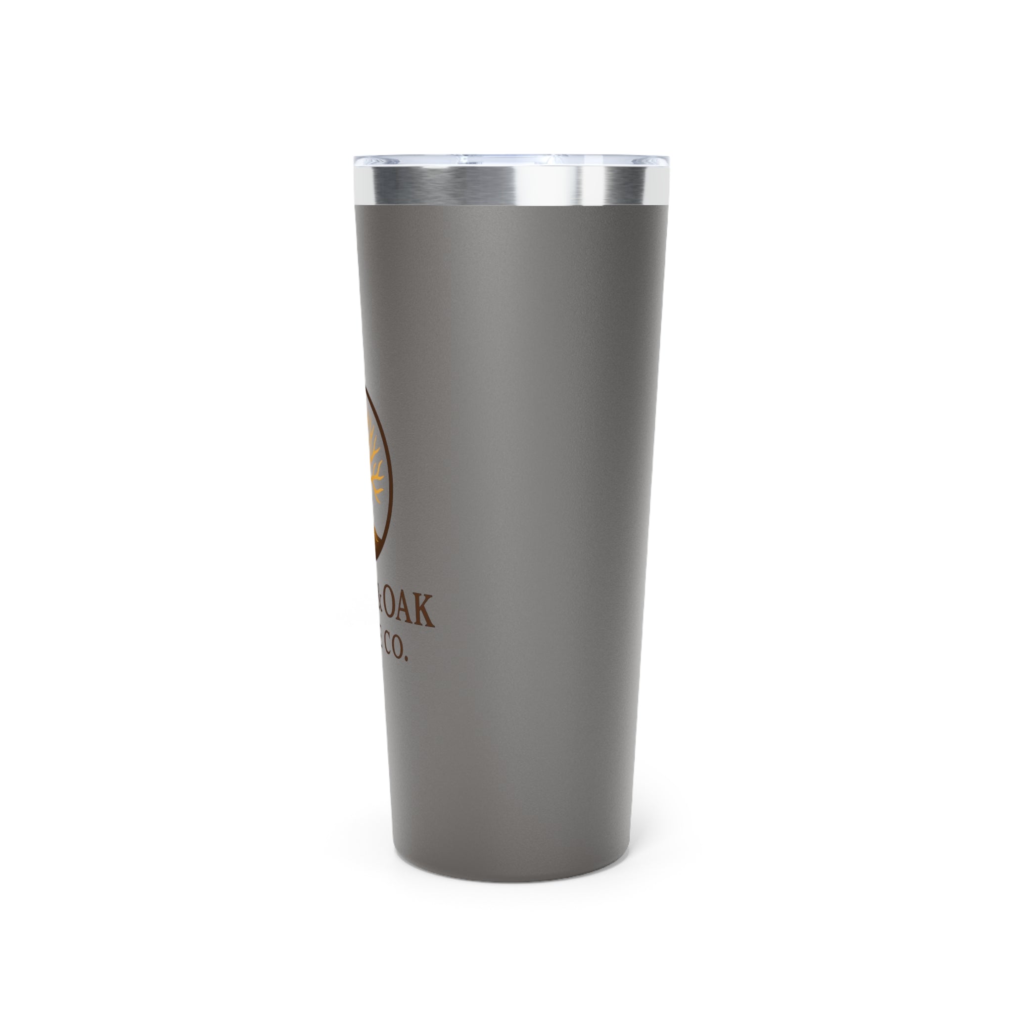 Amber & Oak Coffee Co. 22oz Insulated Tumbler – Copper Logo Travel Mug