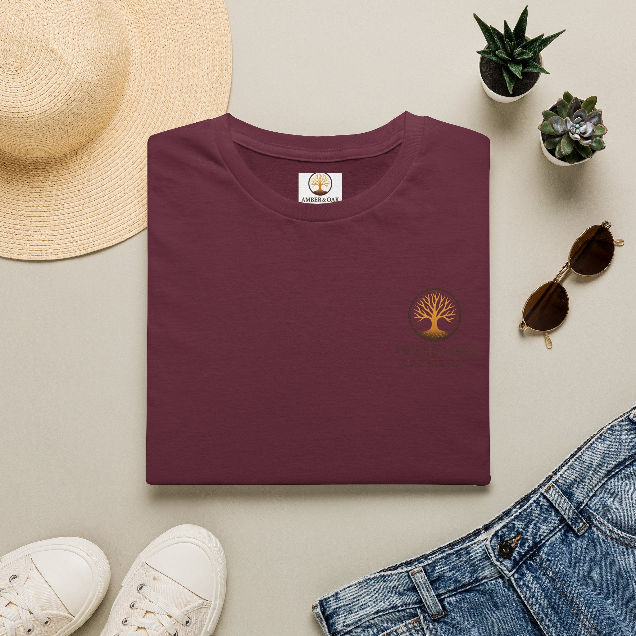 T-Shirt — Amber & Oak Coffee Co. Logo Tee