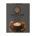 Coffee Shop Canvas — Amber & Oak Coffee Co. Stretched Wall Art