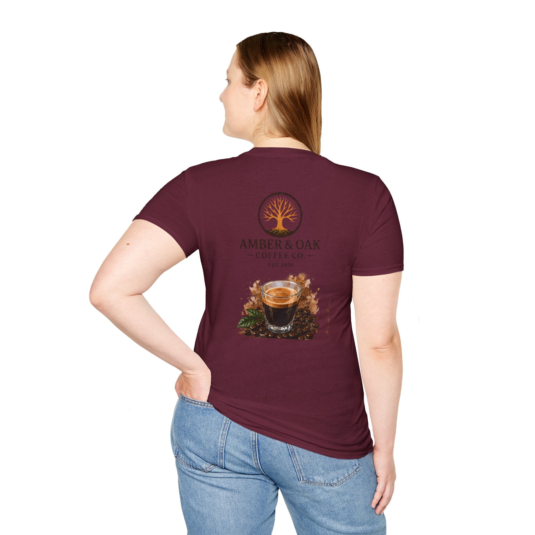 T-Shirt — Amber & Oak Coffee Co. Logo Tee