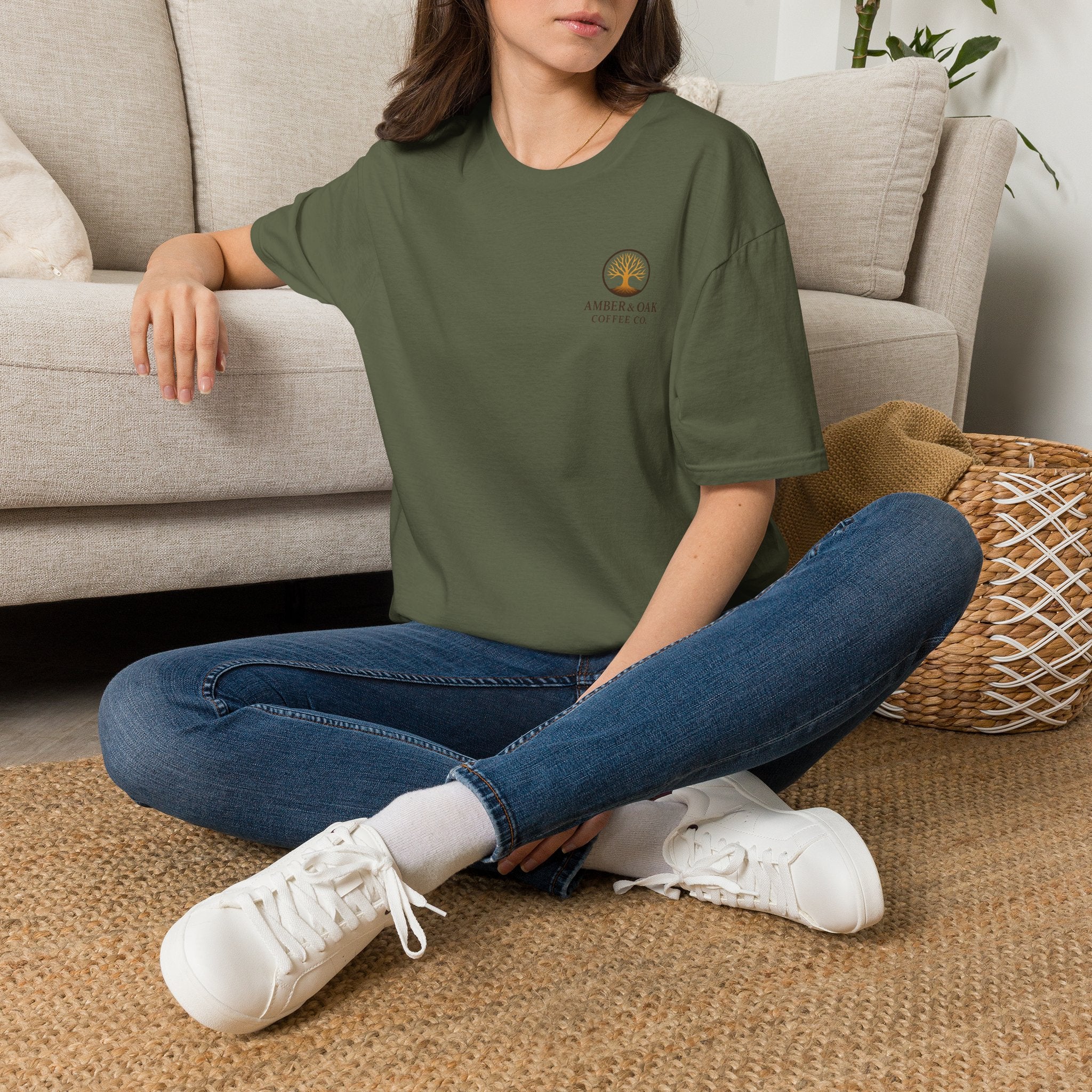T-Shirt — Amber & Oak Coffee Co. Logo Tee