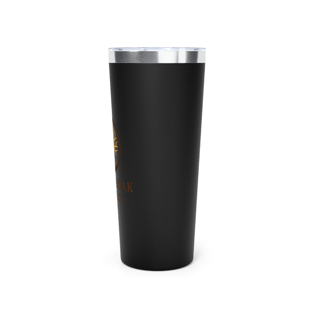Amber & Oak Coffee Co. 22oz Insulated Tumbler – Copper Logo Travel Mug