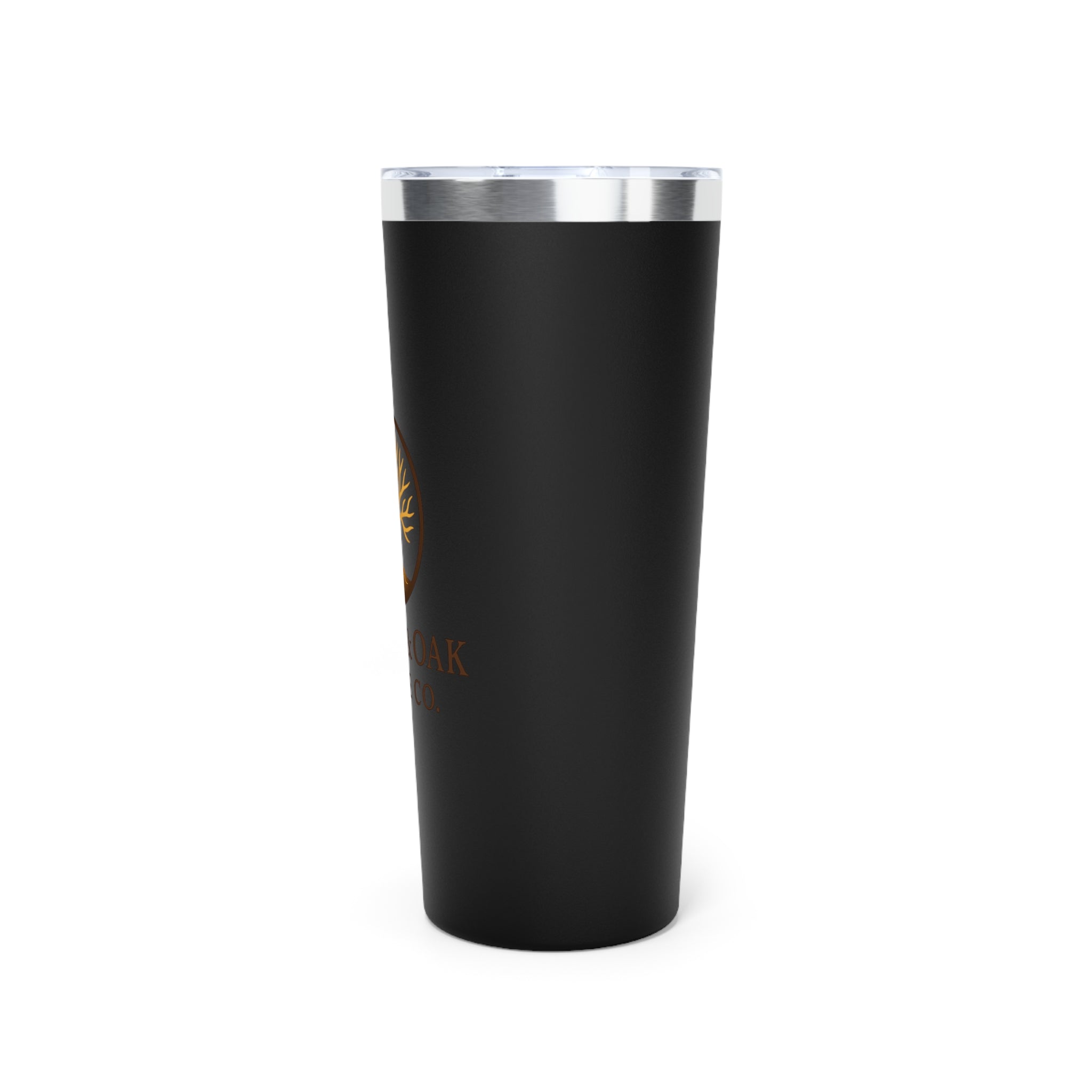 Amber & Oak Coffee Co. 22oz Insulated Tumbler – Copper Logo Travel Mug