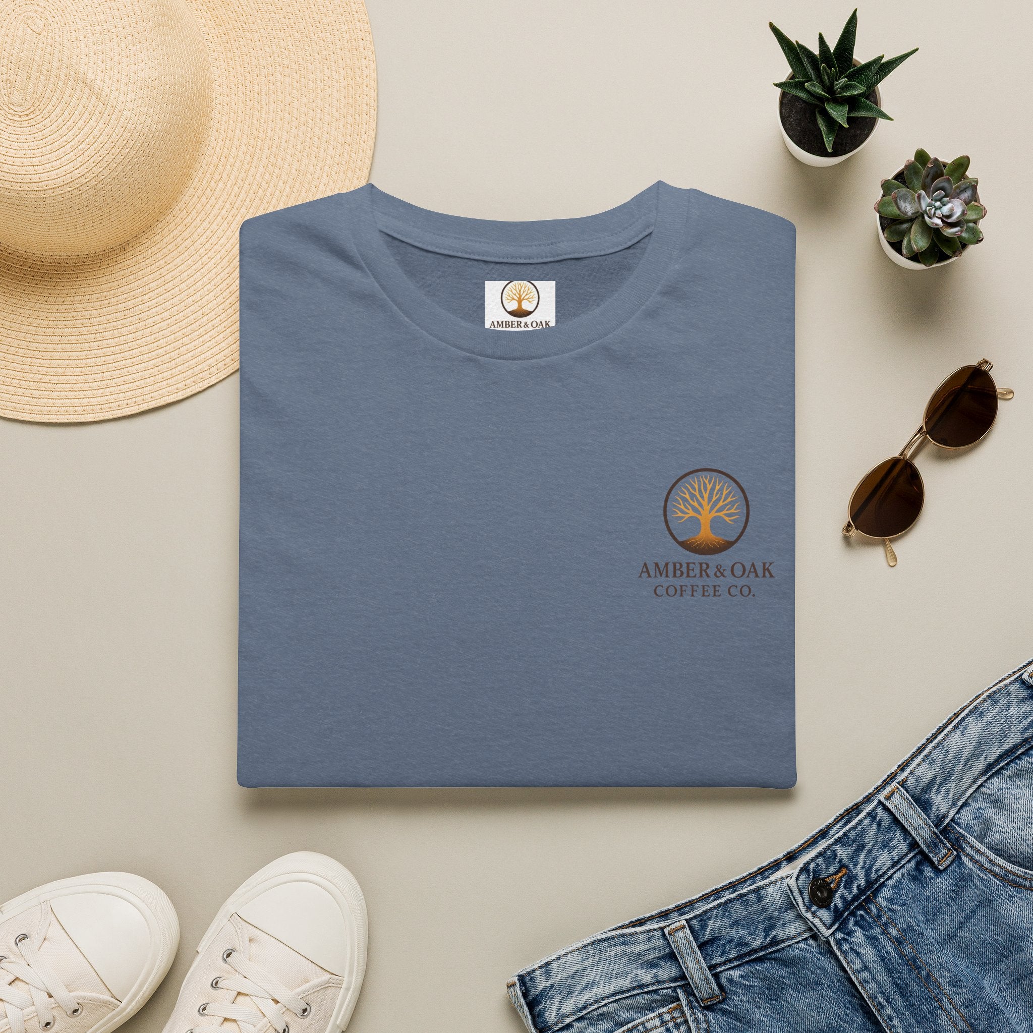 T-Shirt — Amber & Oak Coffee Co. Logo Tee