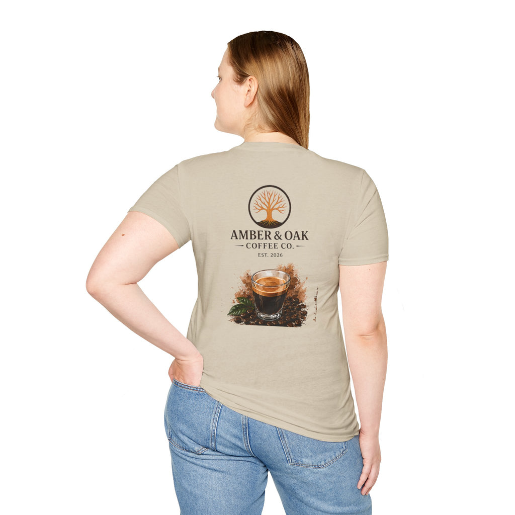 T-Shirt — Amber & Oak Coffee Co. Logo Tee