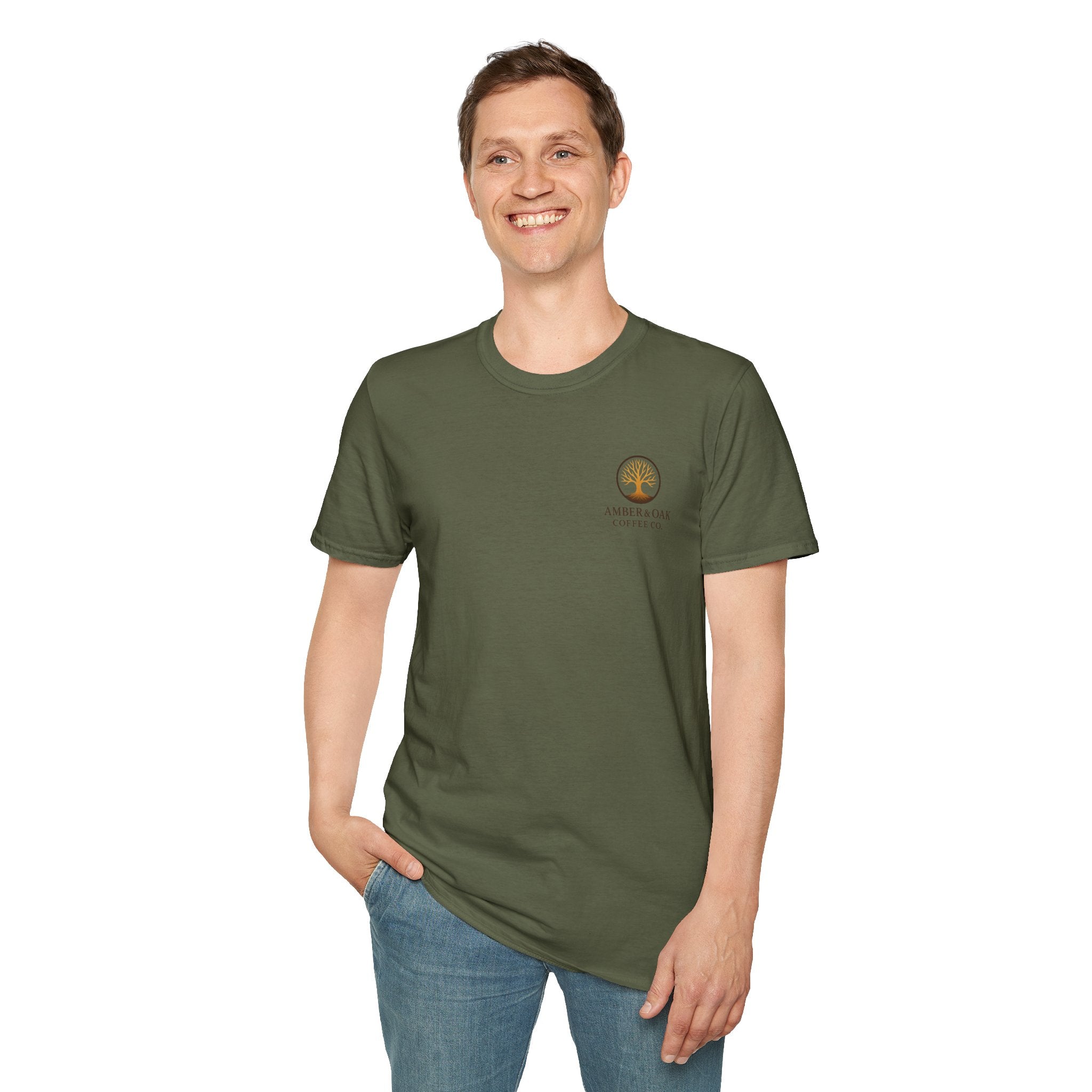 T-Shirt — Amber & Oak Coffee Co. Logo Tee