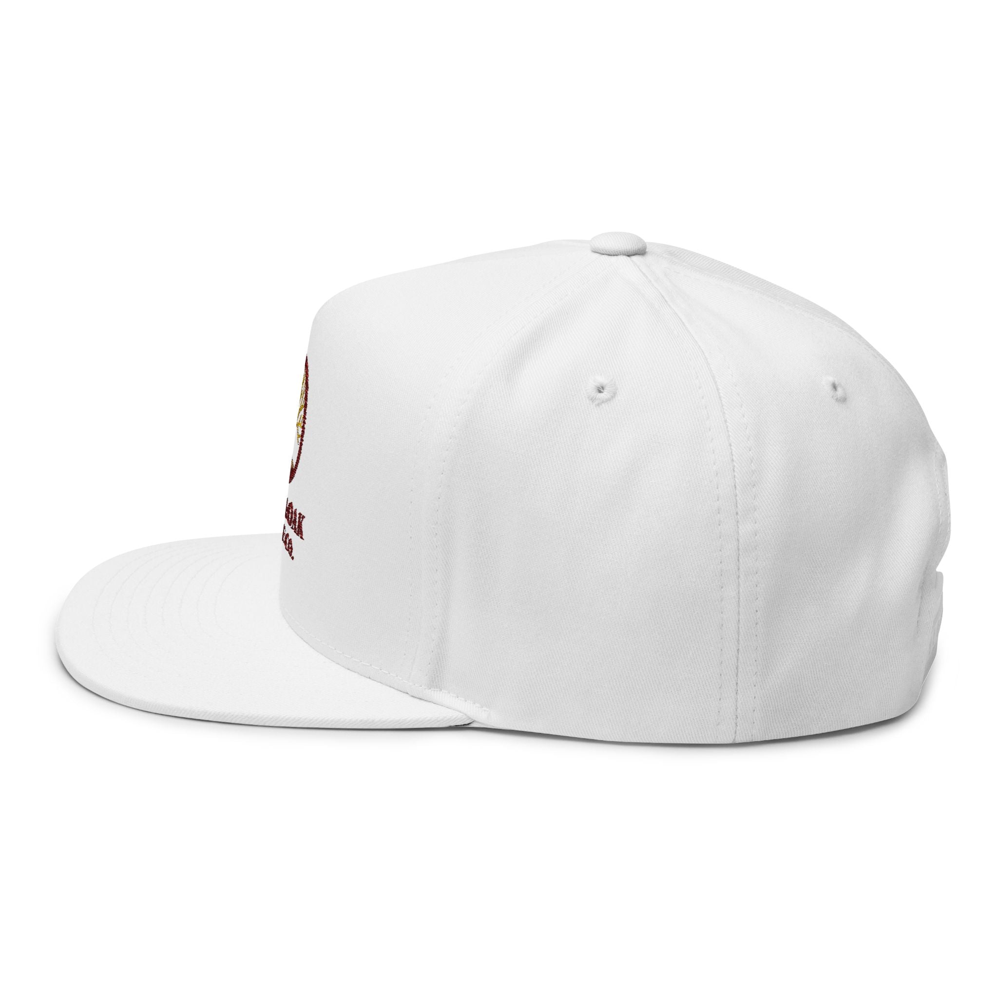 Embroidered Flat Bill Cap — Amber & Oak Coffee Co. Logo