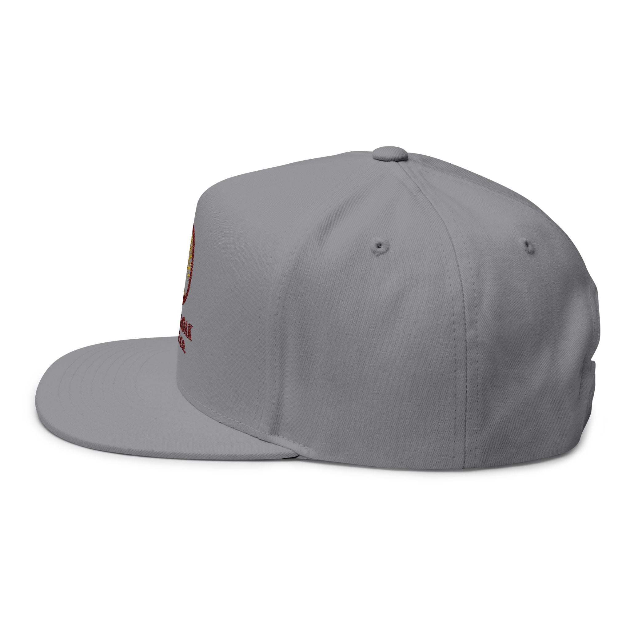 Embroidered Flat Bill Cap — Amber & Oak Coffee Co. Logo