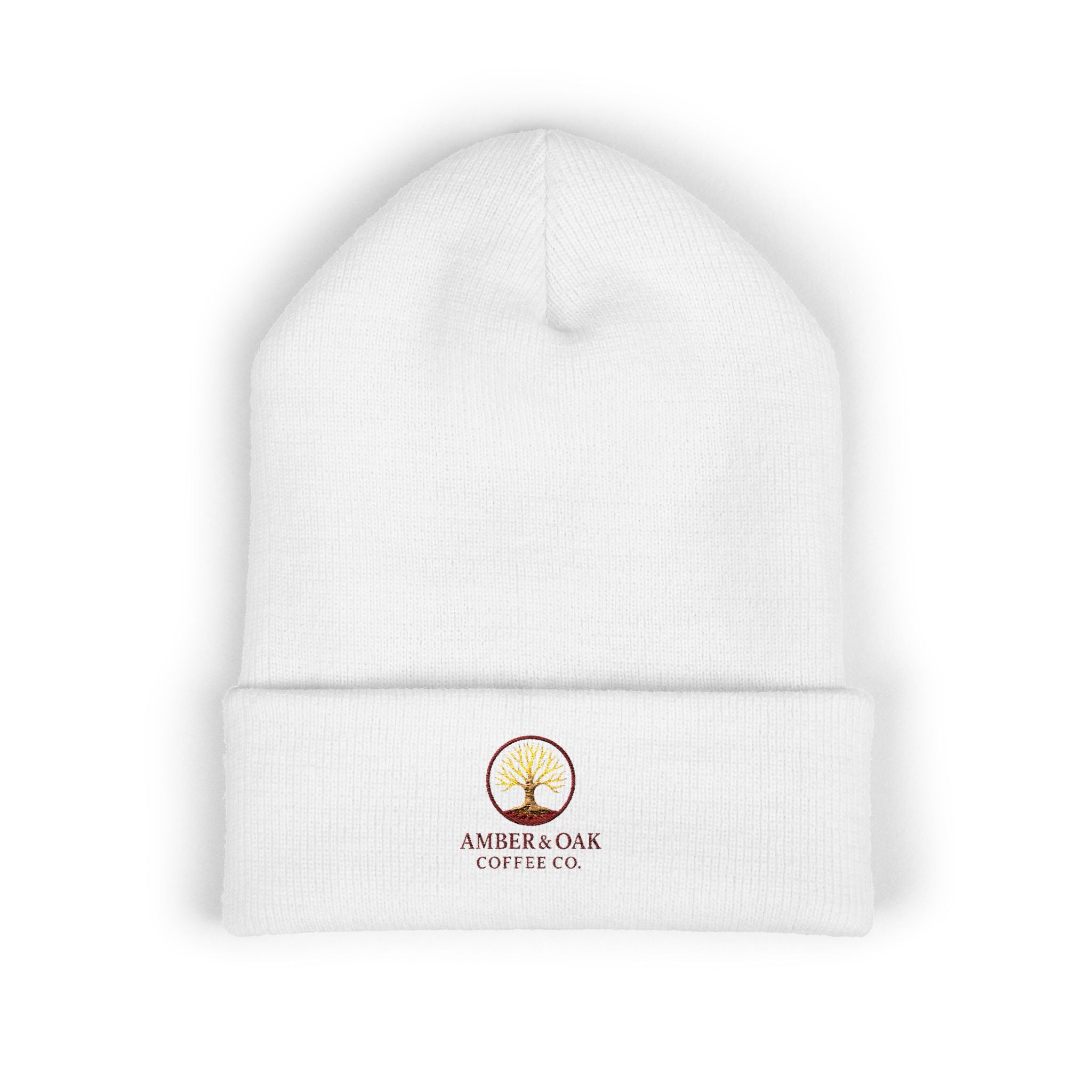 Embroidered Amber & Oak Coffee Co. Classic Cuffed Beanie