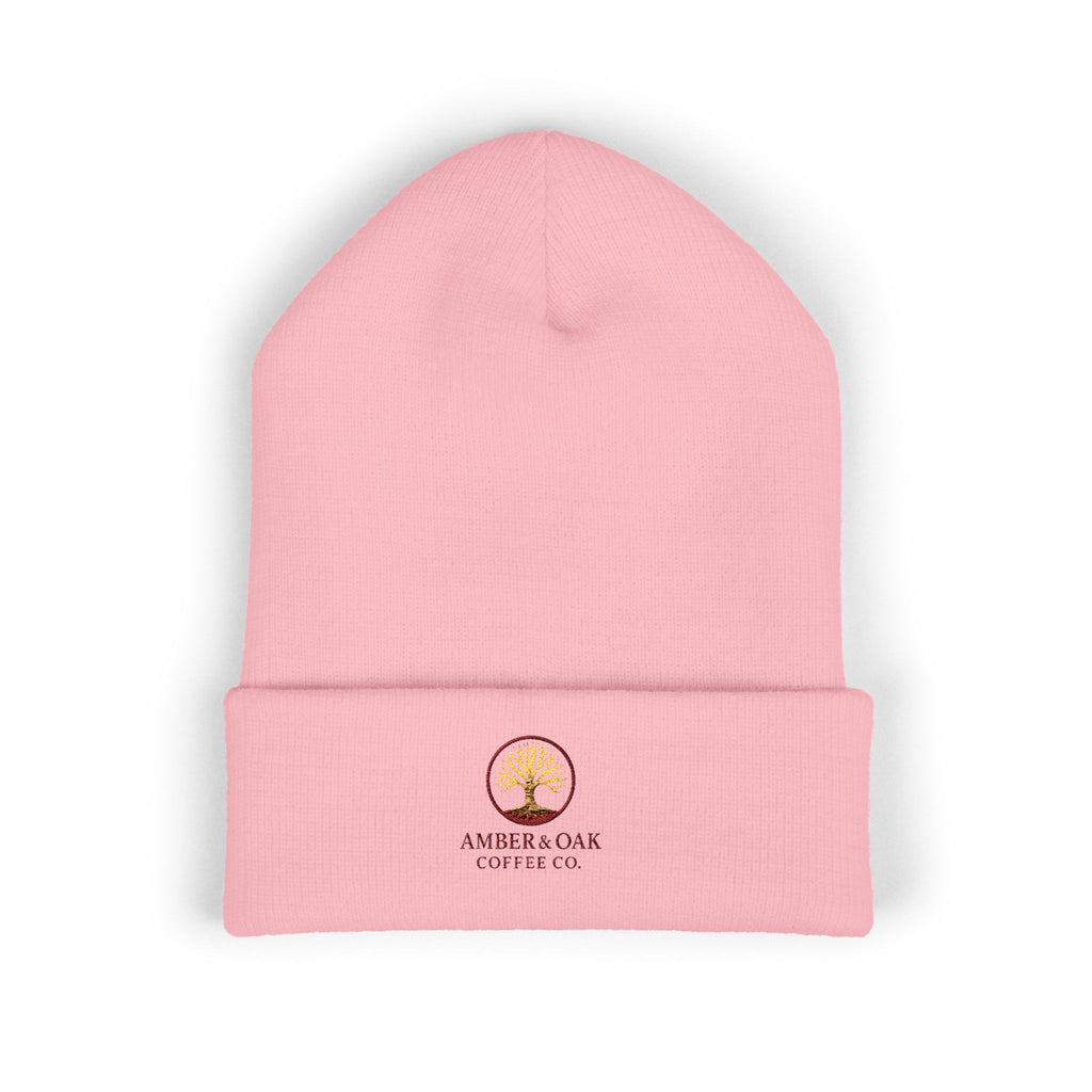 Embroidered Amber & Oak Coffee Co. Classic Cuffed Beanie