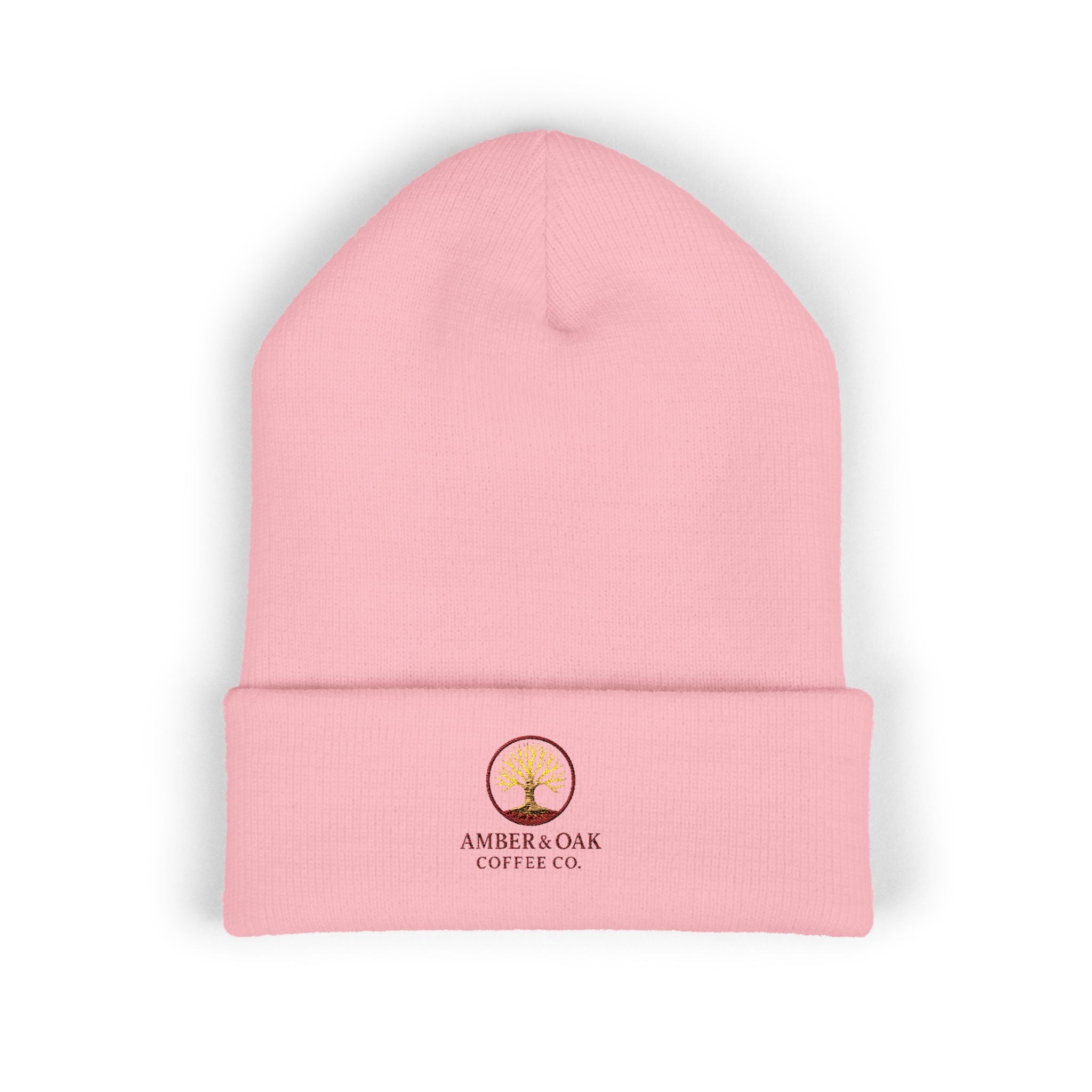 Embroidered Amber & Oak Coffee Co. Classic Cuffed Beanie