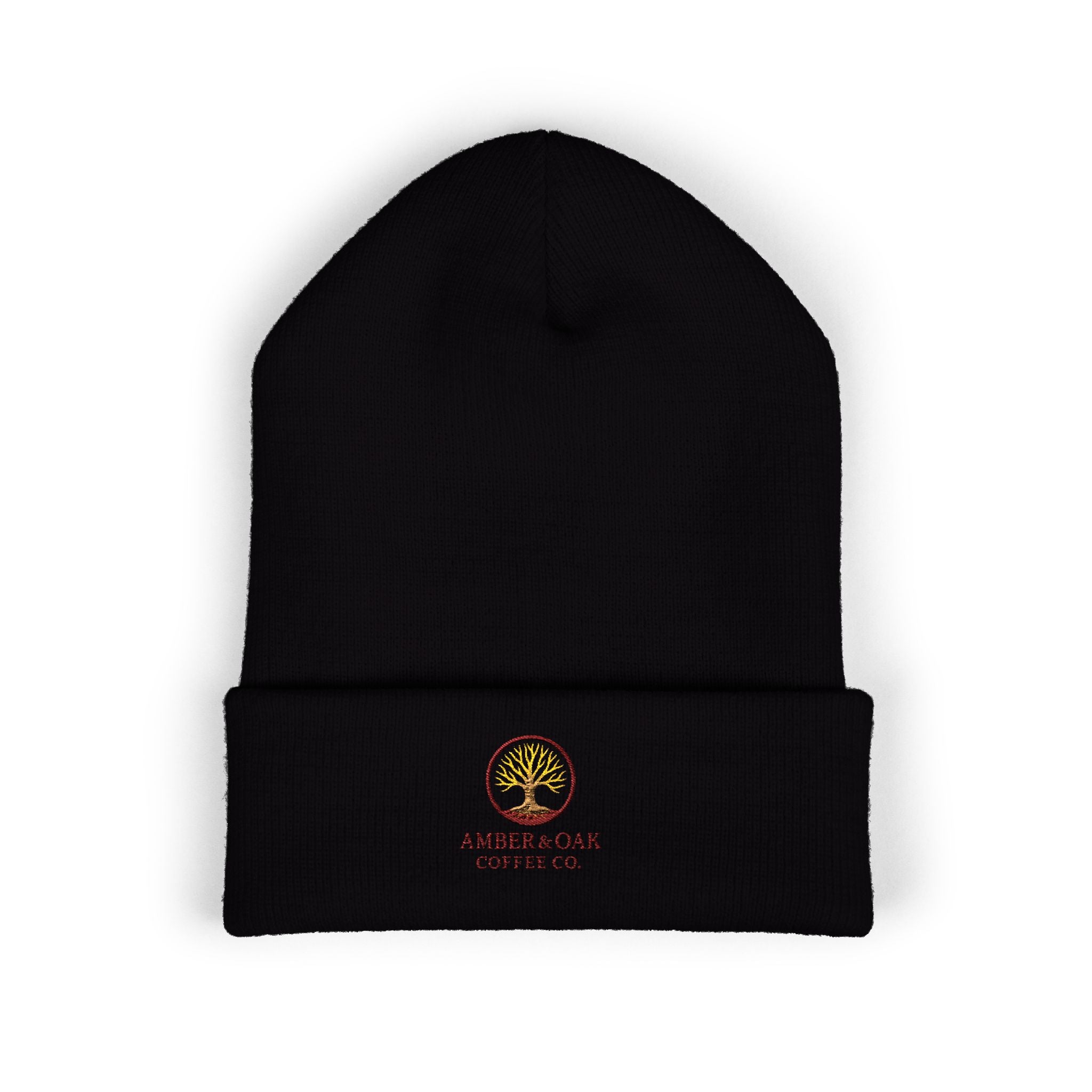 Embroidered Amber & Oak Coffee Co. Classic Cuffed Beanie