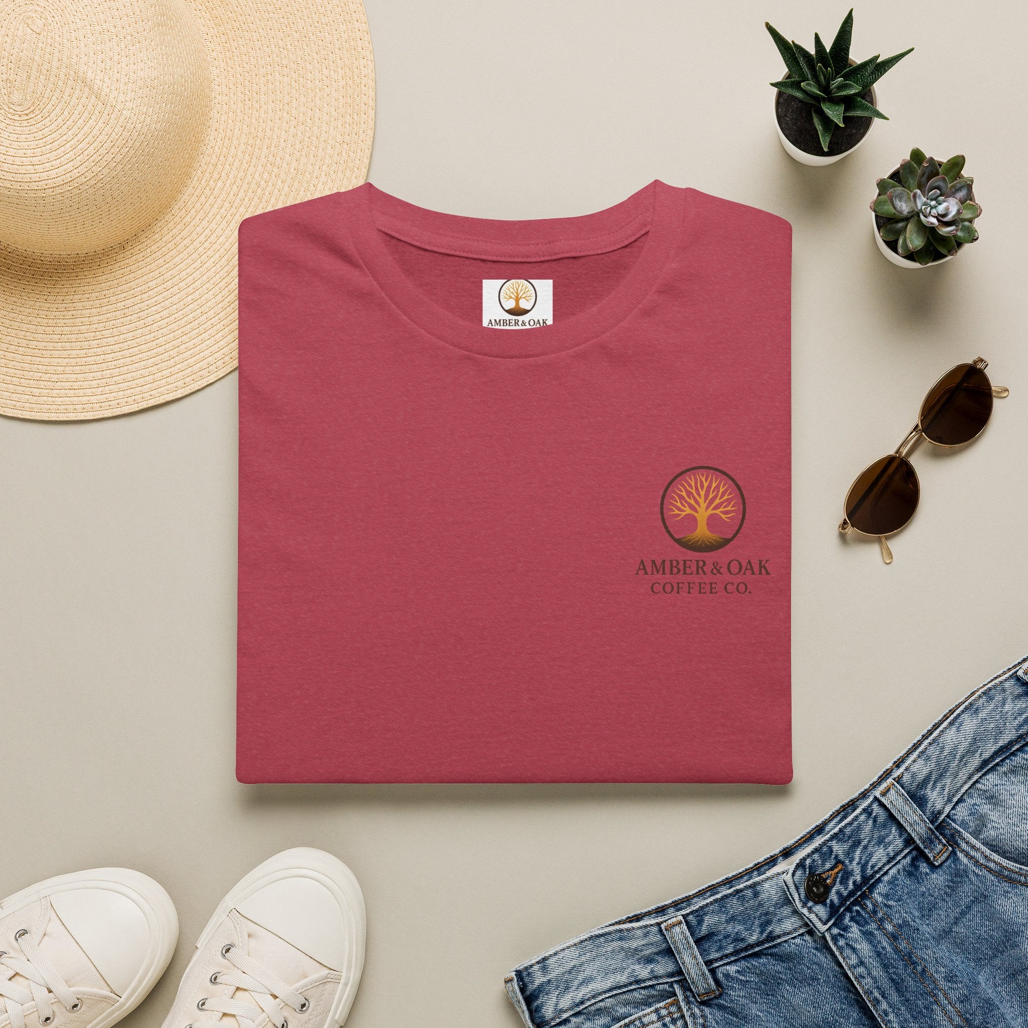 T-Shirt — Amber & Oak Coffee Co. Logo Tee
