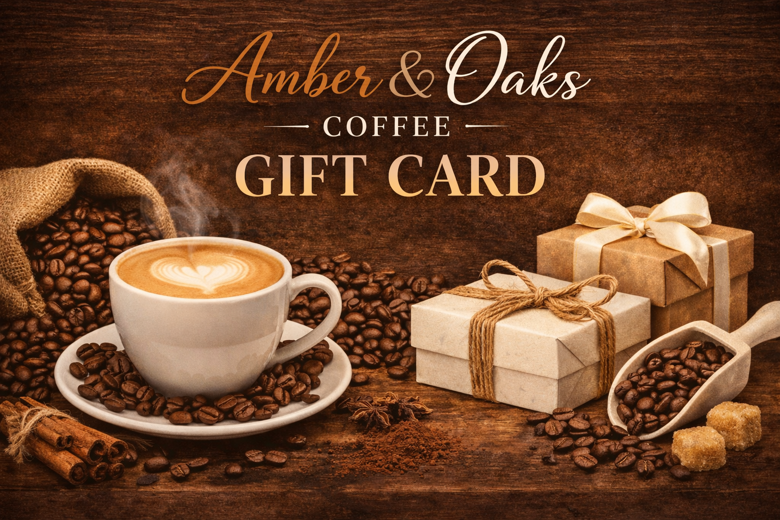 Amber & Oaks Coffee Co. Gift Card